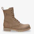 Frisia botas de piel con forro interior de pelo. taupe