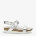 Selma Shine sandalias de piel con forro interior de piel. plata