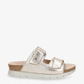 Sade Shine sandalias de piel con forro interior de piel. oro