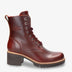 Padma botas de piel con forro interior de pelo. burdeos