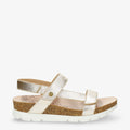 Selma Shine sandalias de piel con forro interior de piel. oro