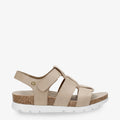 Sammy sandalias de piel con forro interior de piel. taupe