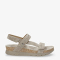 Selma sandalias de piel con forro interior de piel. taupe
