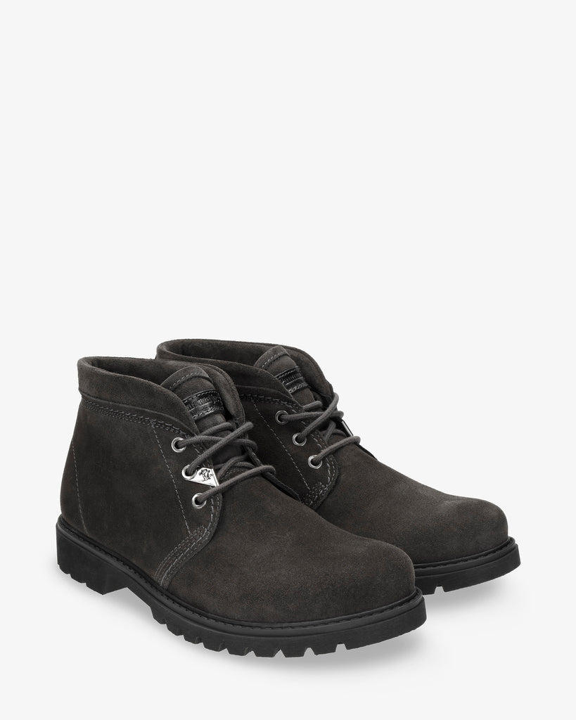 Bota Panama Tor botines de piel con forro interior de piel. gris