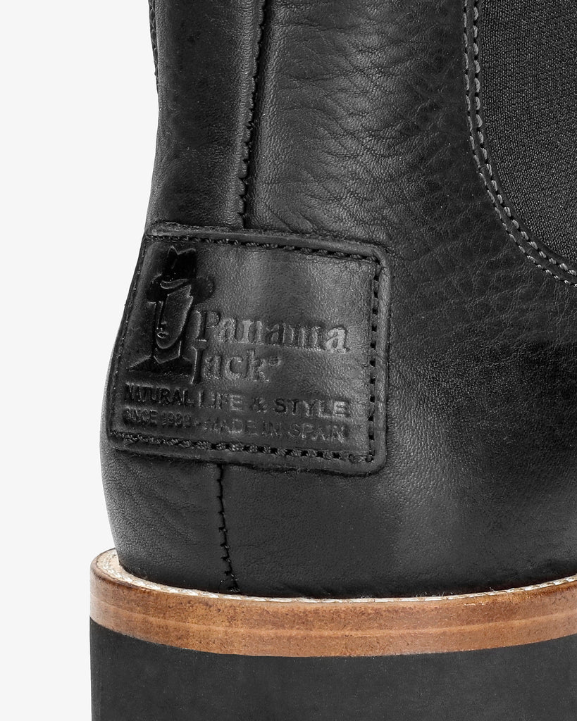 Burton Igloo botines de piel con forro interior de pelo natural. negro