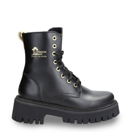 Carlyn botas de piel con forro interior de coolmax. negro
