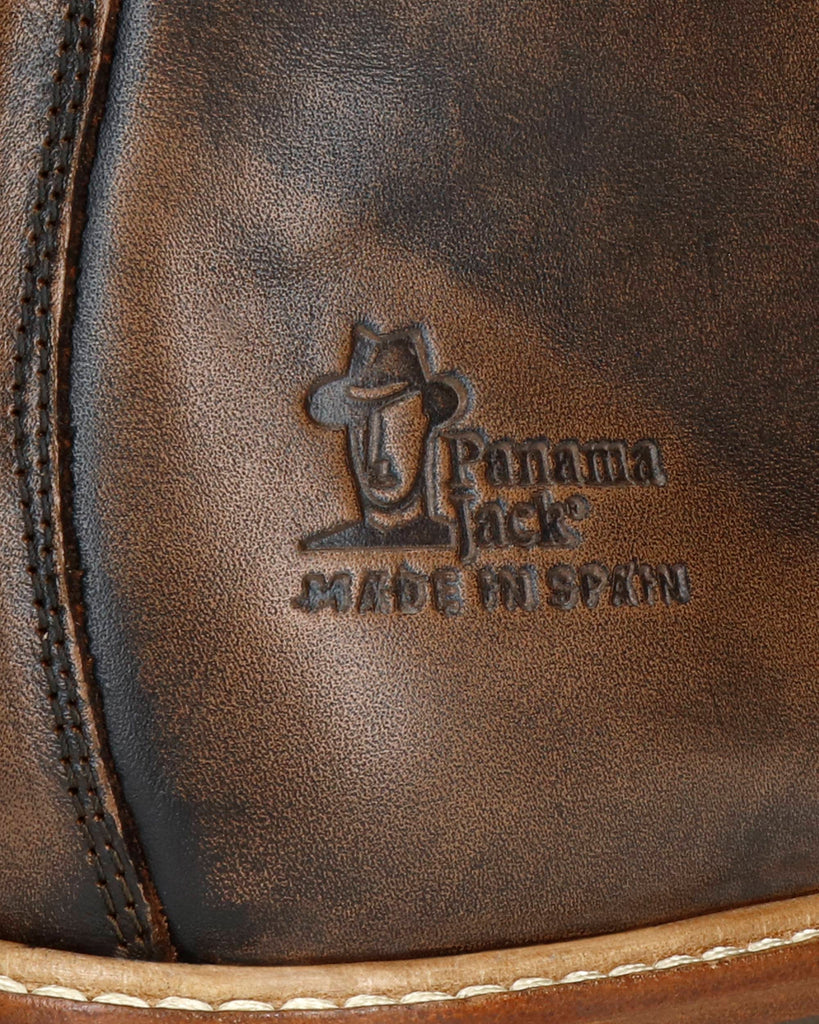 Erick botín de piel con forro interior de piel. cuero