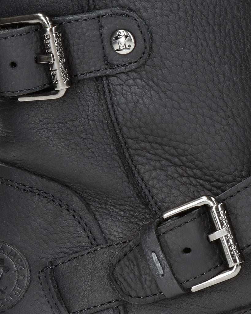 Felina botas de piel con forro interior de piel. negro