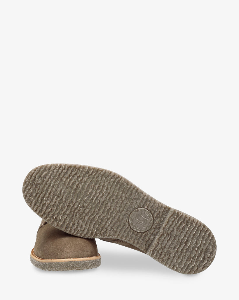 Gael botines de piel con forro interior de piel. humo