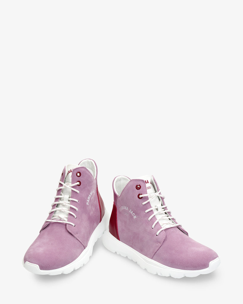 Jayla sneakers de piel con forro interior de piel. lila