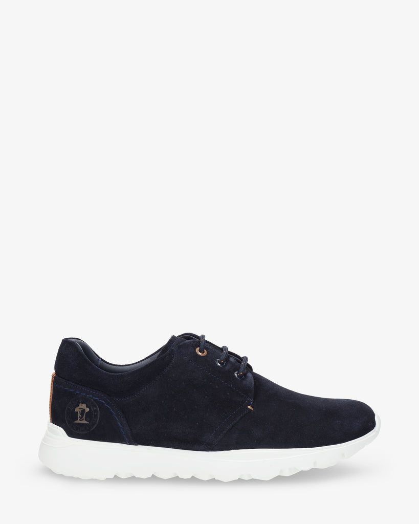 Julius sneakers de piel con forro interior de piel. marino