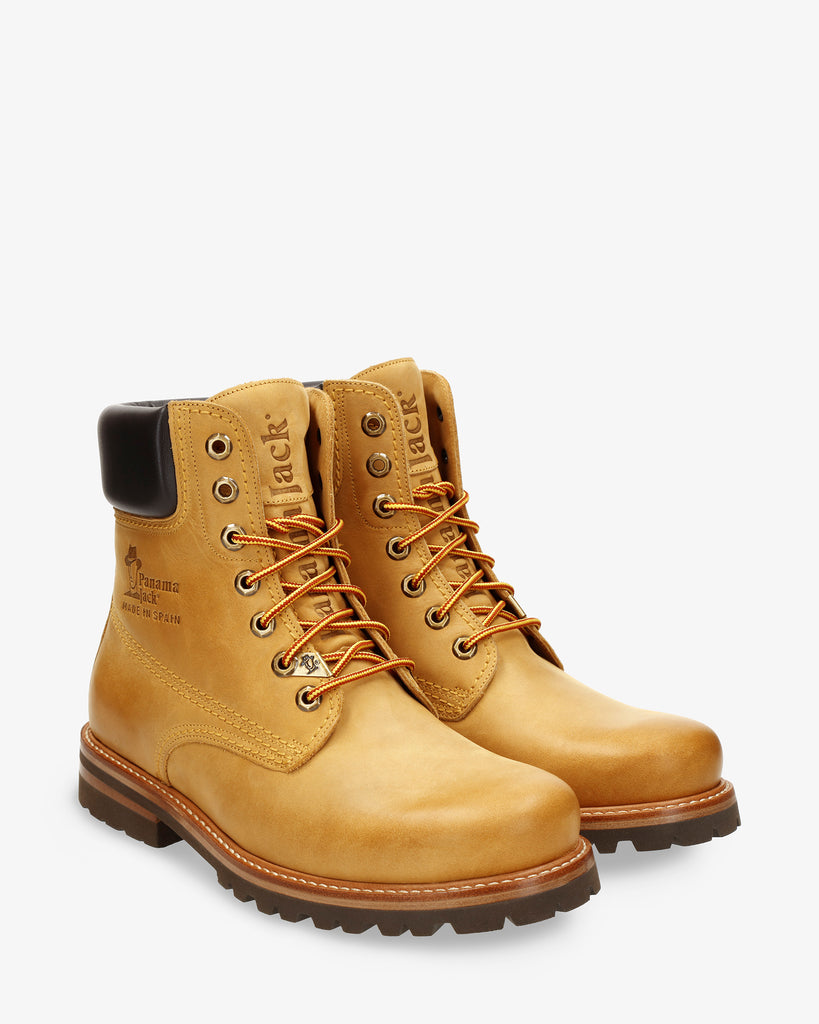 Panama 03 botas de piel con forro interior de piel. vintage