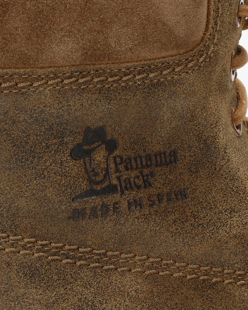 Panama 03 Igloo botas de piel con forro interior de pelo natural. marron