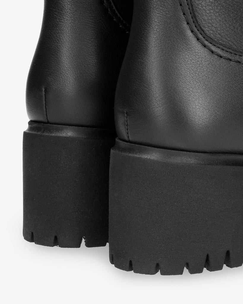 Piola Gtx botas de piel con forro interior de gore-tex® negro