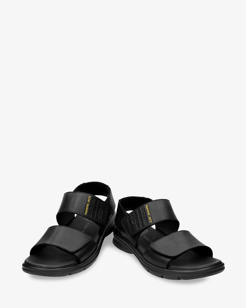 Rusell sandalias de piel con forro interior de piel. negro