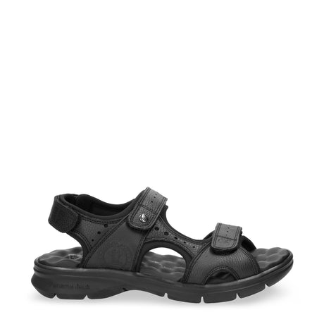 Salton sandalias de piel con forro interior de lycra. negro