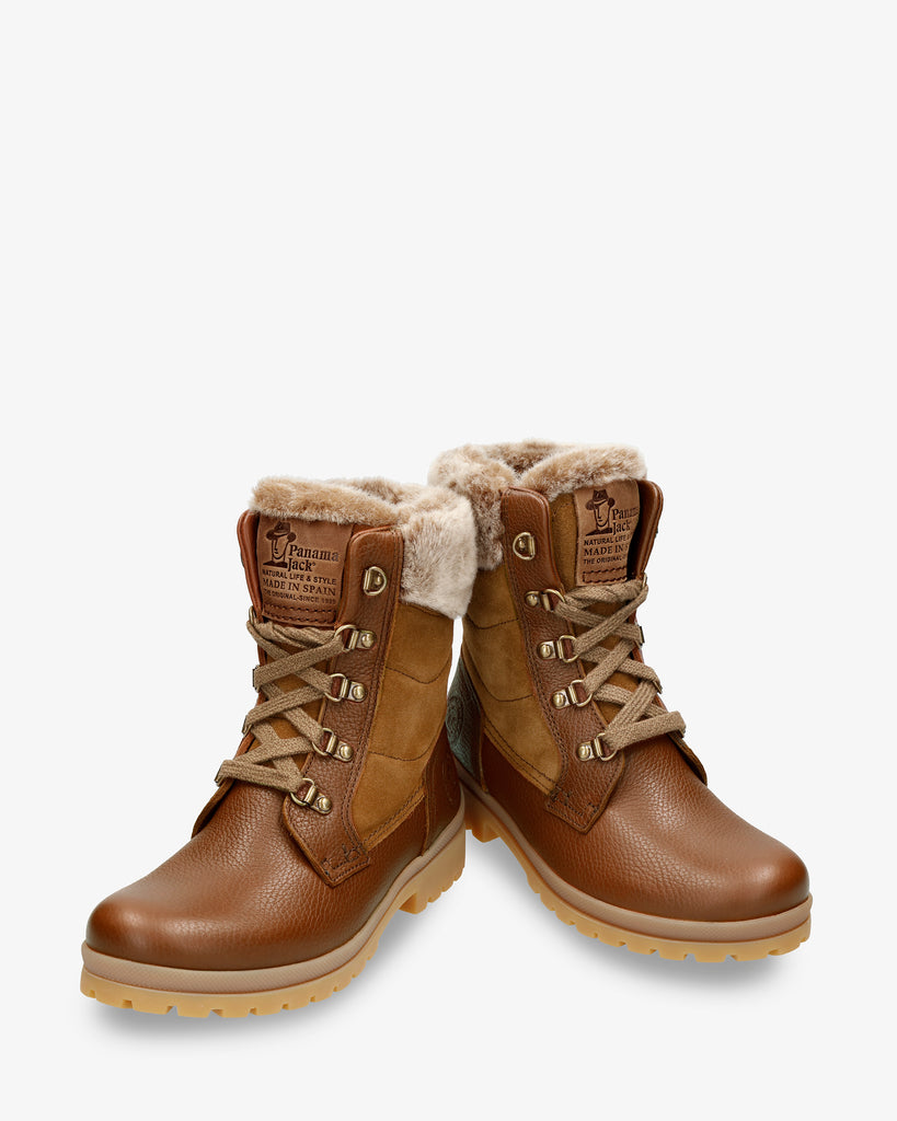 Tuscani botas de piel con forro interior de pelo. cuero